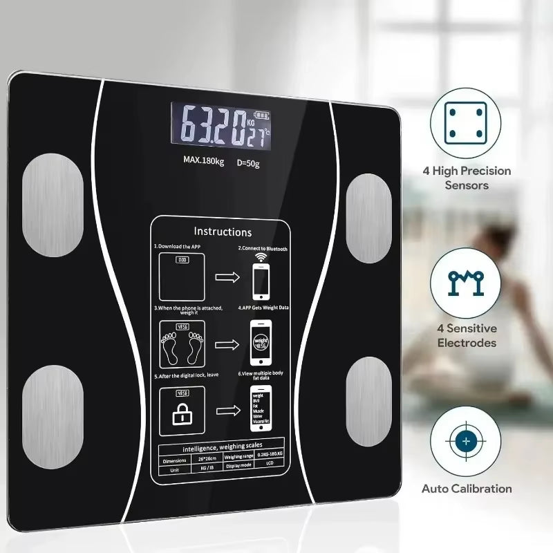Electronic Scale Weight Scale Body Fat Scale Household Accurate Small Body Scale Electronic Scale Intelligent Body Fat Scale