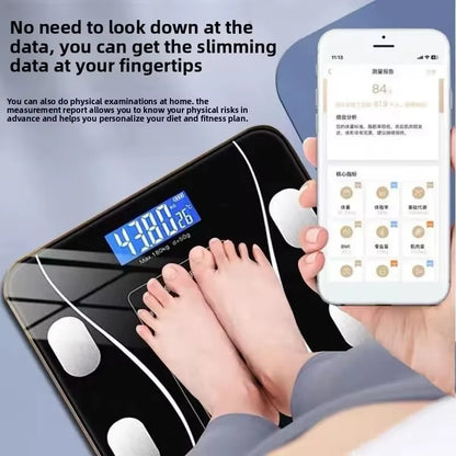 Electronic Scale Weight Scale Body Fat Scale Household Accurate Small Body Scale Electronic Scale Intelligent Body Fat Scale