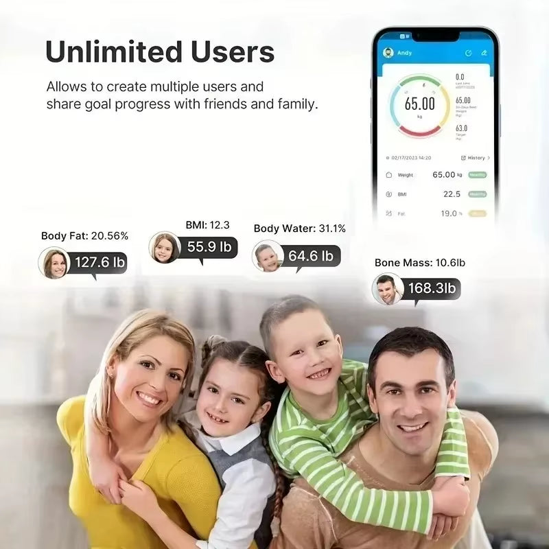 Electronic Scale Weight Scale Body Fat Scale Household Accurate Small Body Scale Electronic Scale Intelligent Body Fat Scale