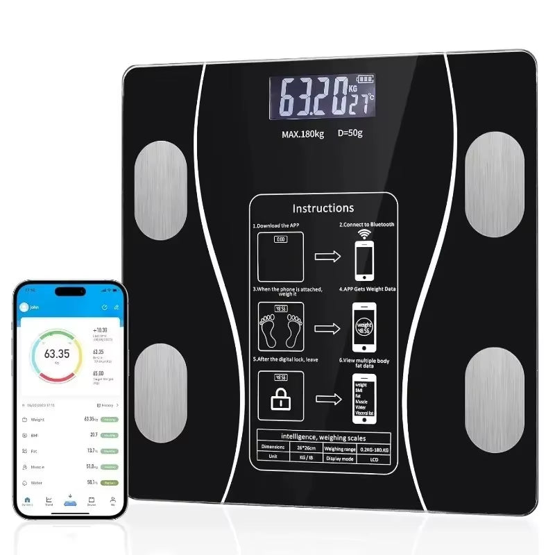 Electronic Scale Weight Scale Body Fat Scale Household Accurate Small Body Scale Electronic Scale Intelligent Body Fat Scale